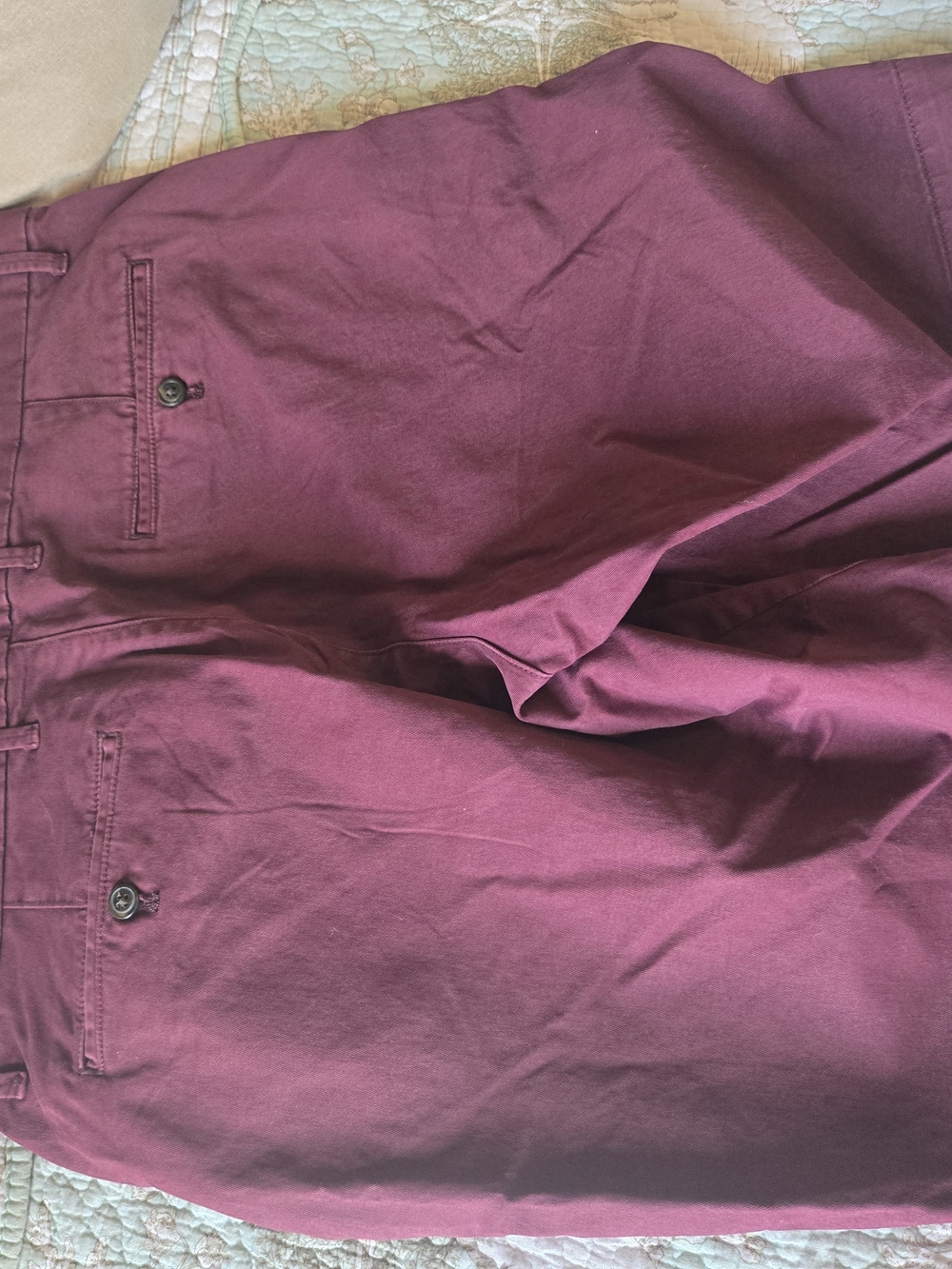 3 For $15 GAP Stretch Cotton Bermuda Shorts in Deep Wine - Picture 5 of 5